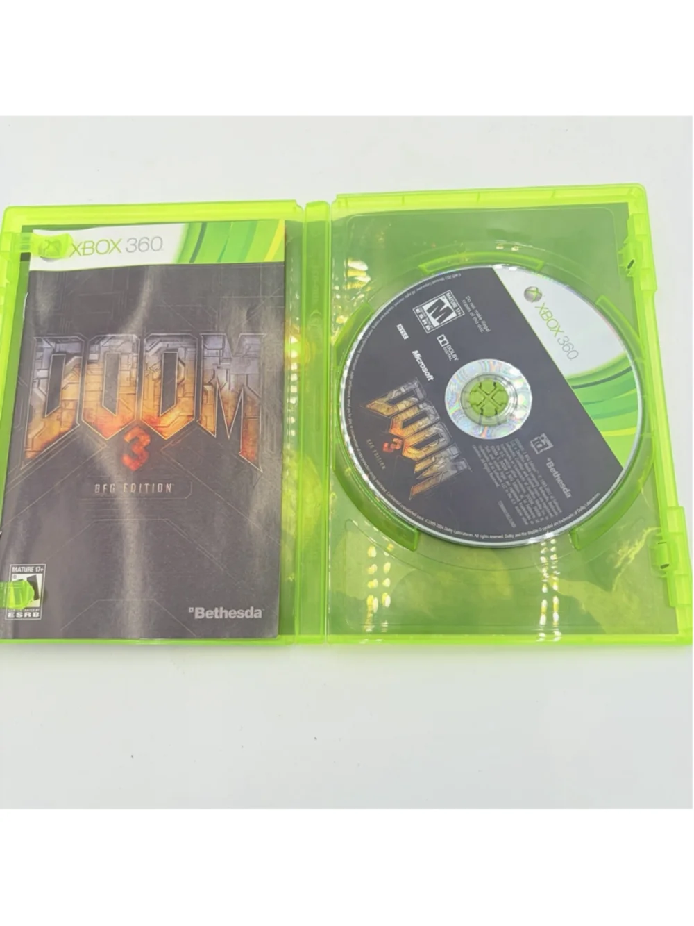 DOOM 3 BFG Edition Xbox 360 Shooter M Rated NTSC-U/C w/ Case & Manual CIB